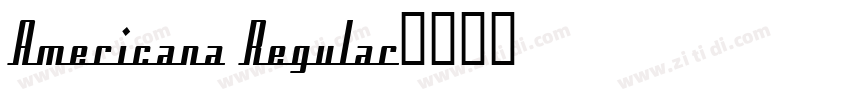 Americana Regular字体转换
